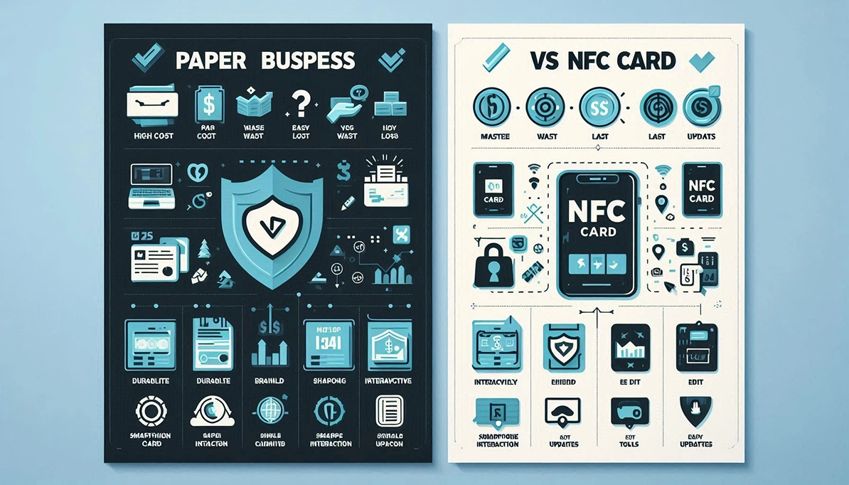 CARTE VISITE PAPIER VS TAPSHARE NFC