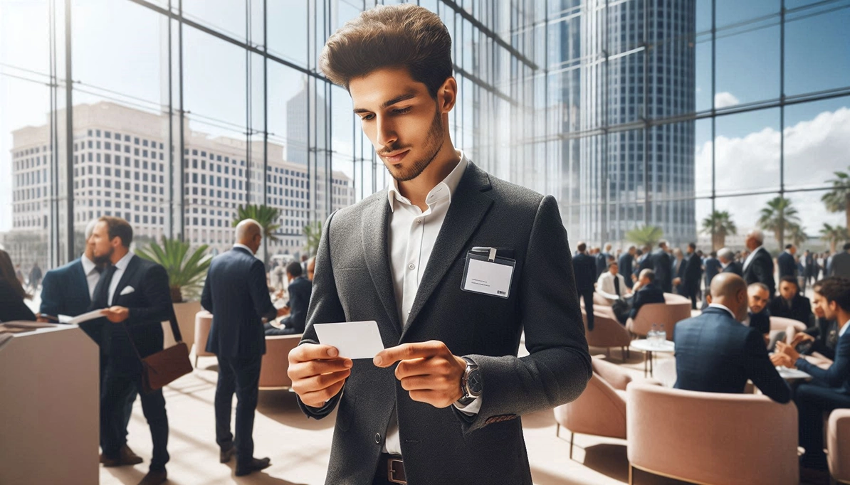 بطاقة الأعمال الرقمية TAPSHARE للرجال الأعمال