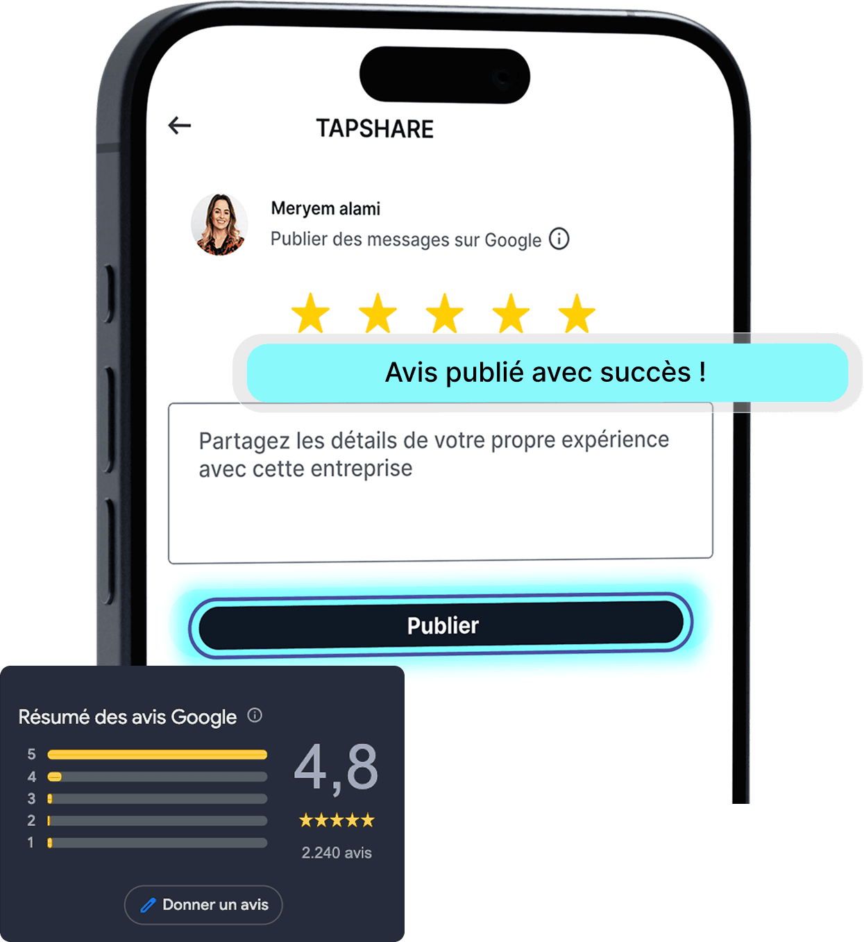 TAPSHARE REVIEWS HERO PHONE