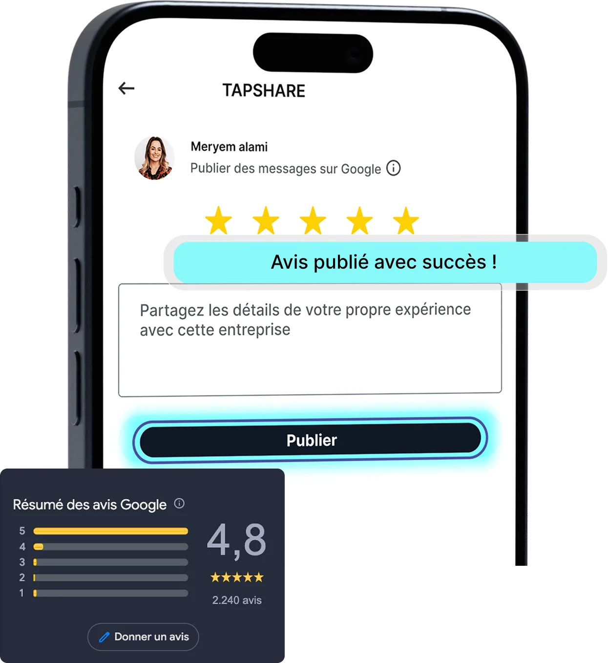 TAPSHARE REVIEWS HERO PHONE